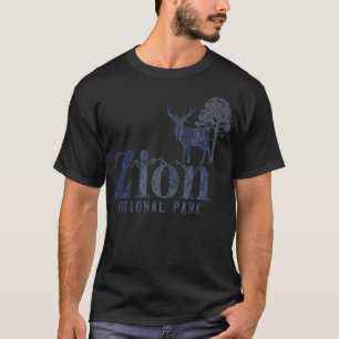 Zion National Park Retro Style Vintage Mountain 70 T-Shirt
