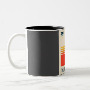 Zion National Park Retro Travel Art Two-Tone Coffee Mug