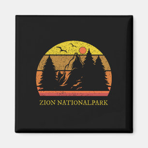 Zion National Park Retro Vintage Magnet