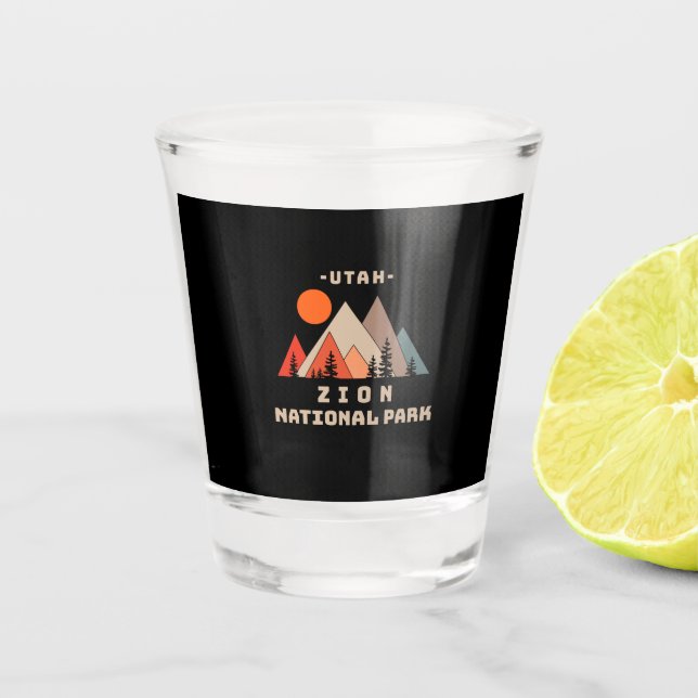 Zion National Park Shot Glass (Front)
