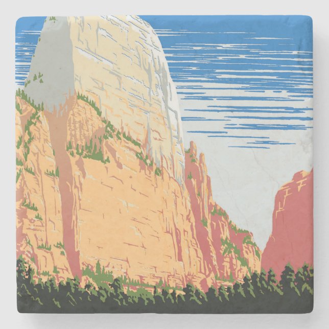 Zion National Park Stone Coaster (Front)