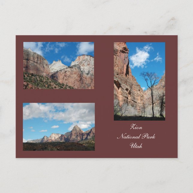Zion National Park Template Postcard (Front)