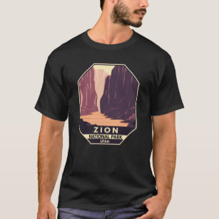Zion National Park The Narrows Retro T-Shirt
