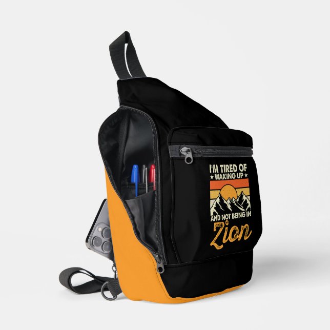 Zion National Park Trails Sling Bag (Open)