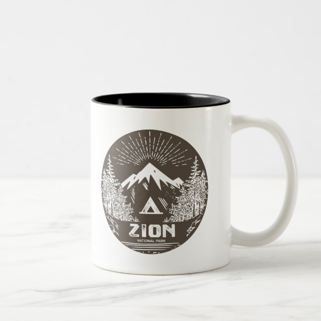 Zion National Park Two-Tone Coffee Mug (Right)