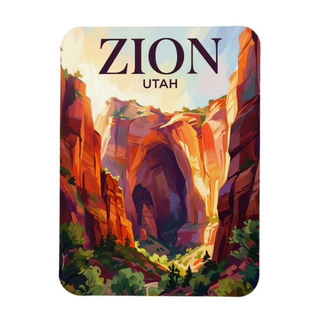 Zion National Park USA Magnet (Vertical)