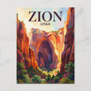 Zion National Park USA Postcard