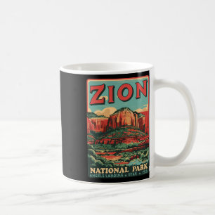 Zion National Park Utah Angels Landing Vintage Hik Coffee Mug