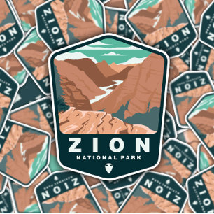 Zion National Park Utah Die-Cut Sticker