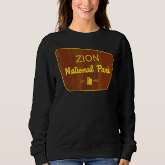 Zion National Park Utah Nature Distressed Sweatshirt