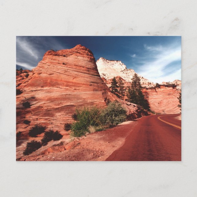 Zion National Park Utah Post card - Customised (Front)