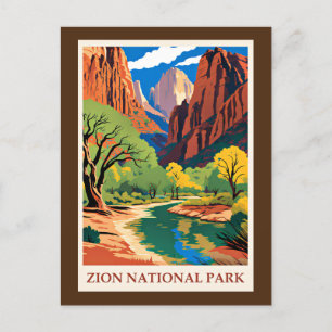 Zion National Park, Utah, Postcard