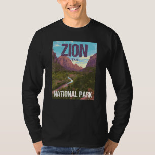 Zion National Park Utah Poster Design T-Shirt