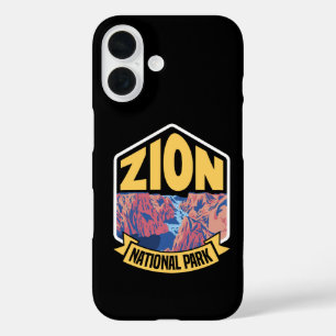 Zion National Park Utah Retro iPhone 16 Case