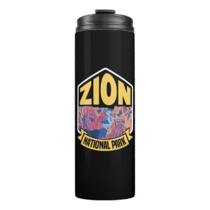 Zion National Park Utah Retro Thermal Tumbler