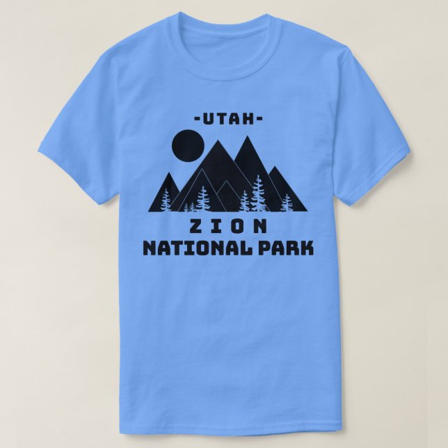 Zion National Park Utah T-Shirt (Design Front)