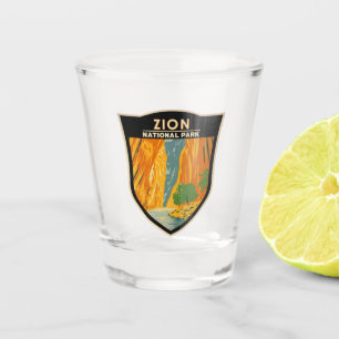 Zion National Park Utah The Narrows Vintage Shot Glass