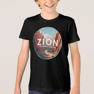 Zion National Park Utah Tri-Blend Shirt