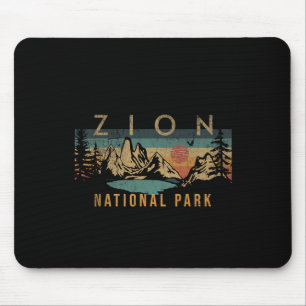 Zion National Park Utah Usa Outdoor Vintage Mouse Pad