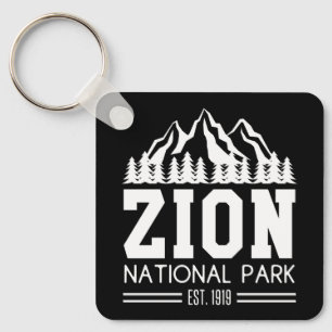 Zion National Park Utah USA Outdoors Hiking Key Ring