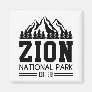 Zion National Park Utah USA Outdoors Hiking Magnet