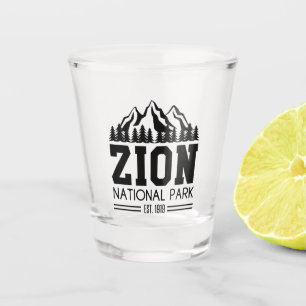 Zion National Park Utah USA Outdoors Hiking Shot Glass