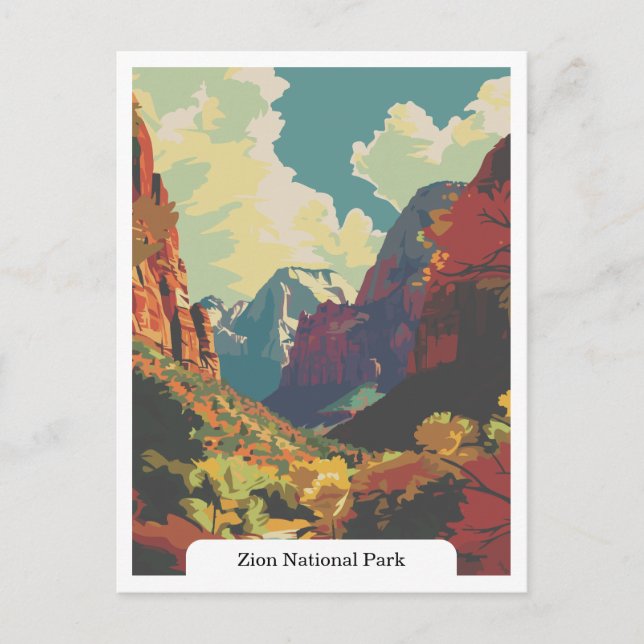 Zion National Park, Utah USA Postcard (Front)