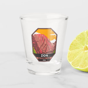 Zion National Park Utah Vintage Shot Glass