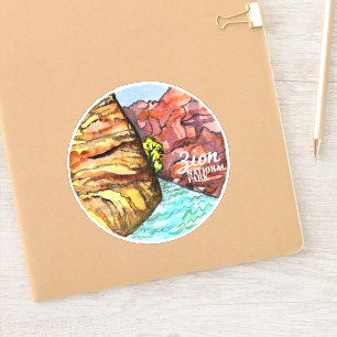 Zion National Park Utah Watercolor