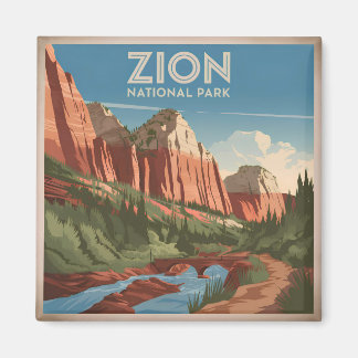 Zion National Park vintage Magnet
