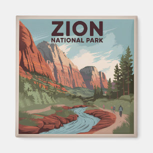 Zion National Park vintage Magnet