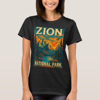 Zion national park vintage travel outdoor T-Shirt