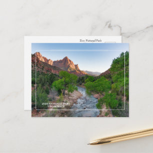 Zion National Park, Virgin River Postcard