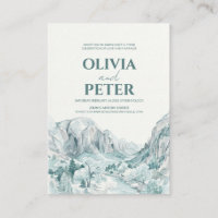 Zion National Park Watercolor Mountain Wedding