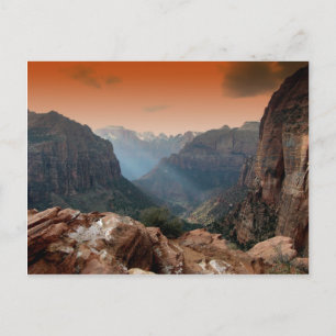 Zion Park, Utah amazing nature scenery Postcard