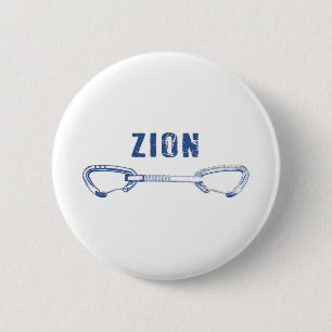 Zion Rock Climbing Quickdraw 6 Cm Round Badge