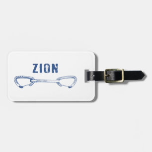 Zion Rock Climbing Quickdraw Luggage Tag