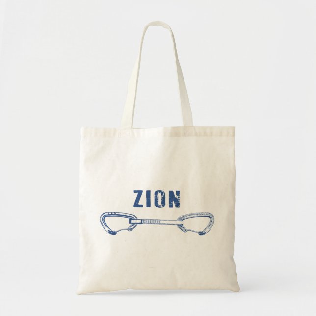 Zion Rock Climbing Quickdraw Tote Bag (Front)