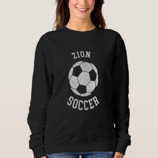 Zion Soccer Retro Distressed 90's Vintage Sweatshirt