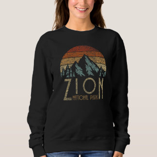 Zion Utah Beehive State National Parks Mighty 5 Re Sweatshirt