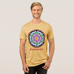 Zionesque Namaste Kaleidoscope T-shirt Tri-Blend Shirt