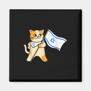 Zionist Cat Israeli Flag Pro-israel Jewish Magnet