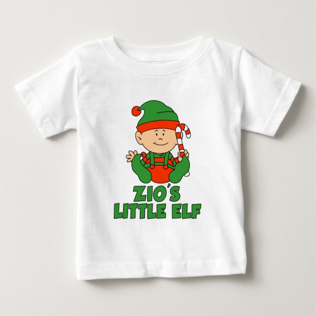 Zio's Little Elf Baby T-Shirt (Front)