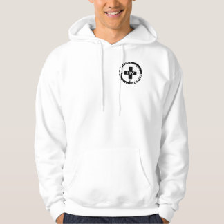 Zip Hoodie - Logo Front, Positive attitude Back