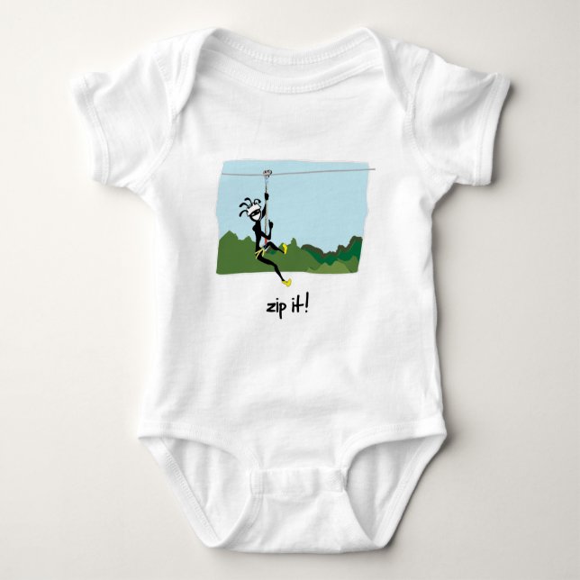 "Zip It!" Baby Bodysuit (Front)