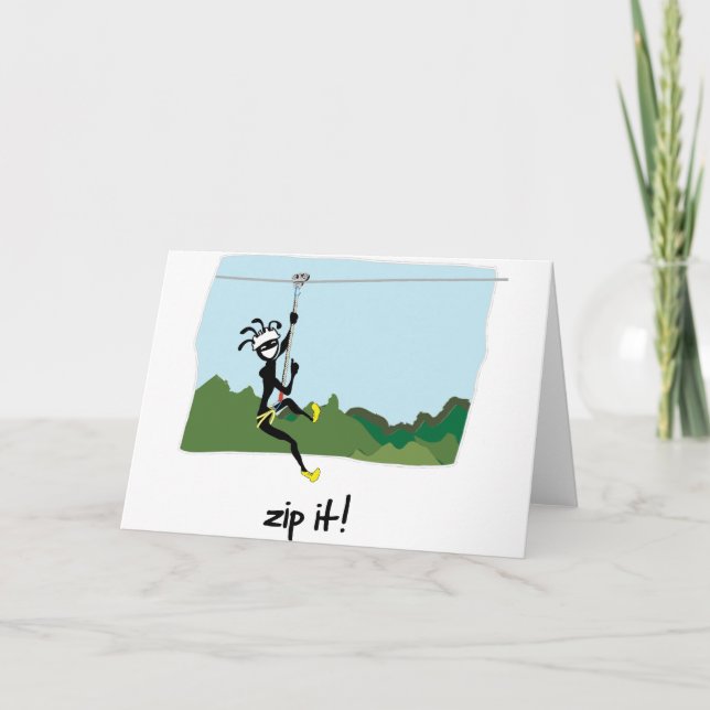 "Zip It!" Card (Front)