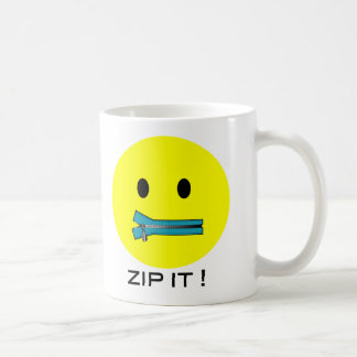 'zip it FACE MUG