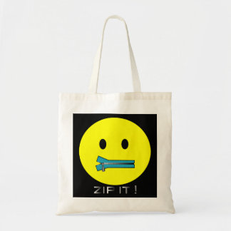 'zip it FACE TOTE BAG
