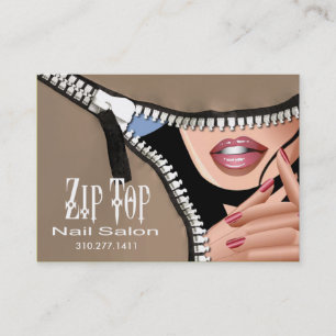 Zip It Up Business Card template (catering)