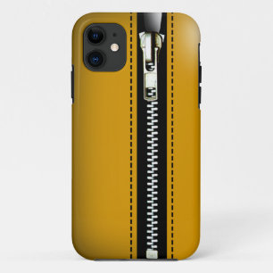 Zip It Up - Trompe L'Oeil yellow Case-Mate iPhone Case